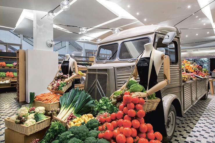 Déco dans la Grande Epicerie du Bon Marché