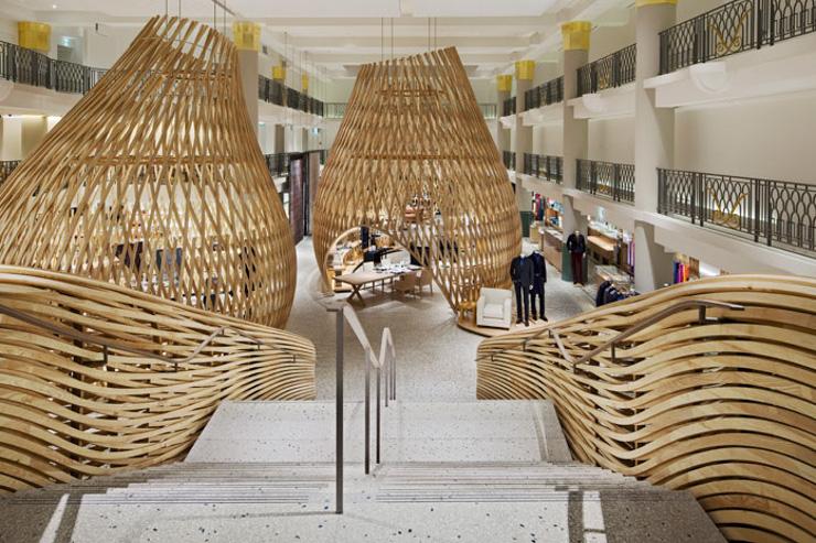 Le nouveau flagship store Hermès, installé dans l'ancienne piscine du Lutetia