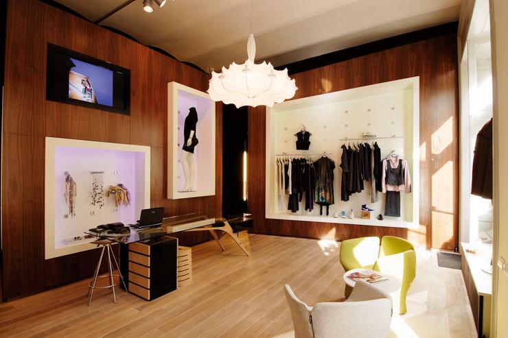 Intérieur de la boutique Klára Nademlýnská (Dlouhá)