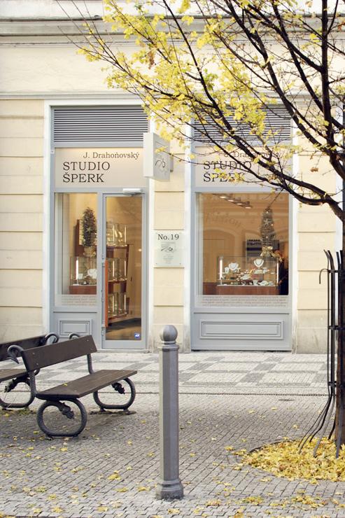 Studio Šperk Drahoňovský - Façade de la boutique dans Staré Město