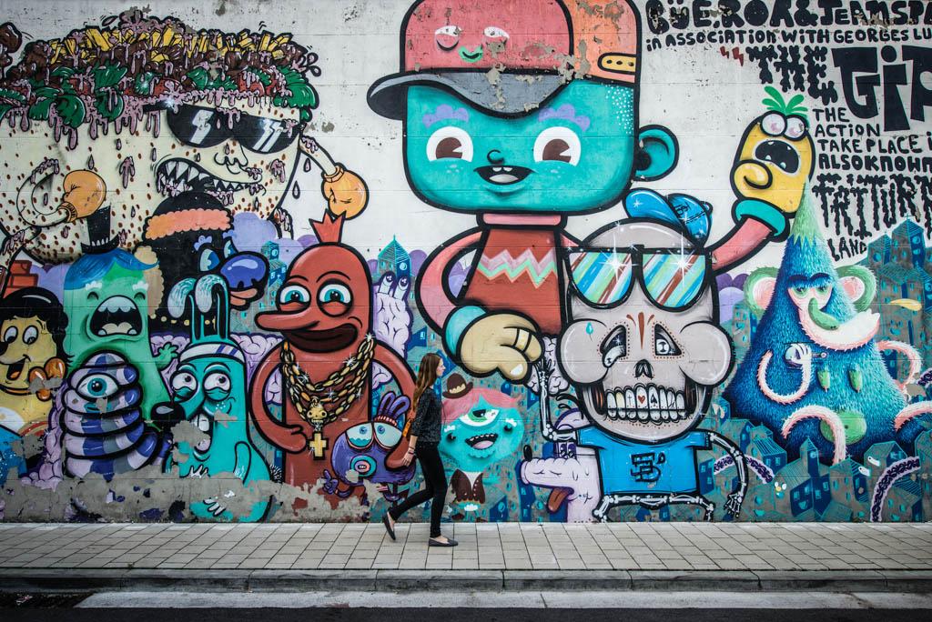 Immense fresque de street art à Gand © VisitGent