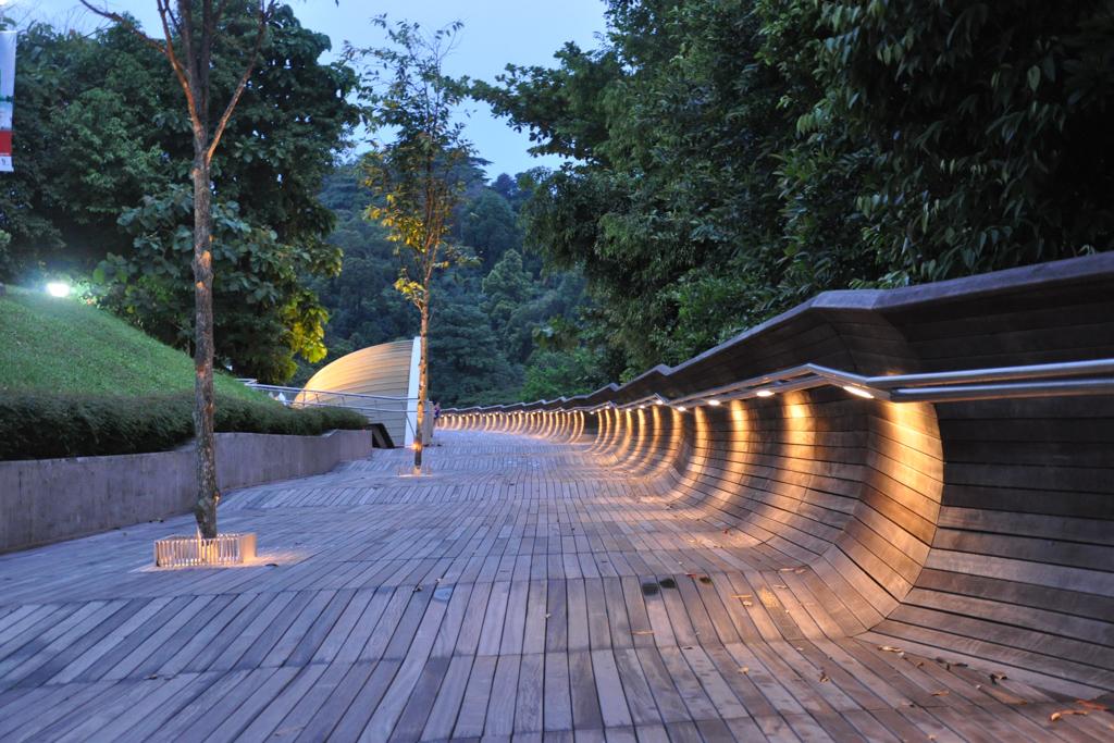 Henderson Waves, célèbre pont ondulé de bois et d’acier, reliant le parc de Mount Faber à Telok Blangah Hill | © Flickr CC - ##Eustaquio Santimano@@https://flic.kr/p/8xuLH4