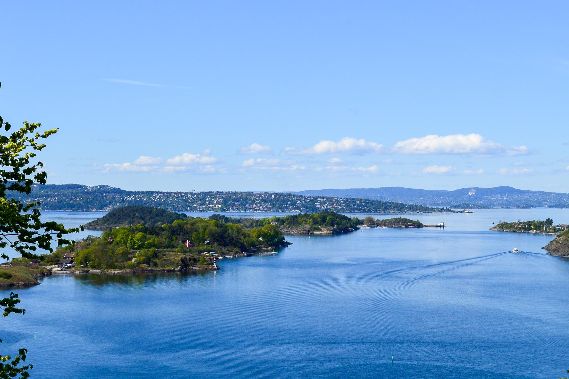La vue à couper le souffle sur le fjord depuis le parc Ekebergparken. © Pierre Gunther.