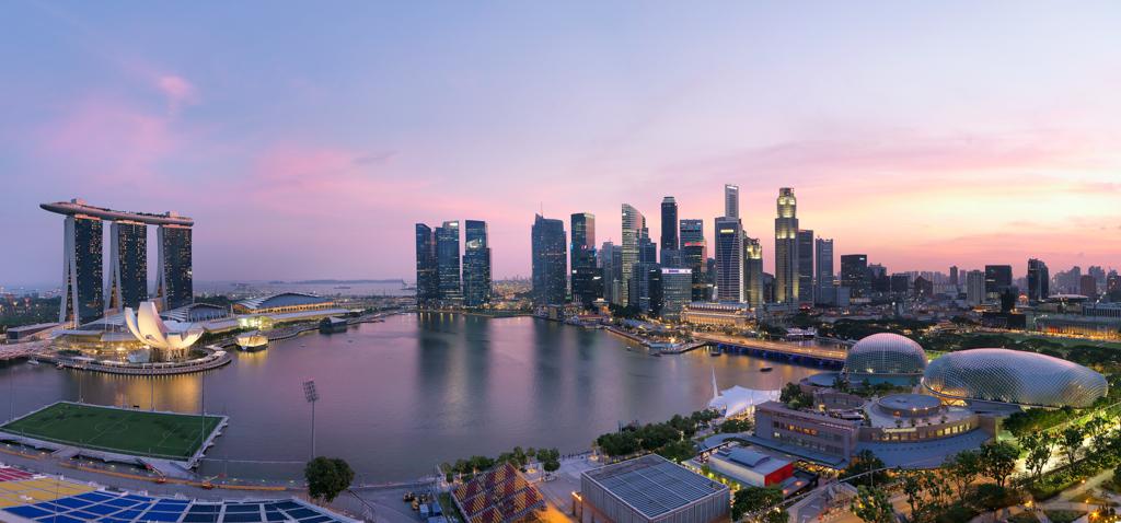 Vue panoramique depuis le Mandarin Oriental Singapore | © Mandarin Oriental Hotels Group