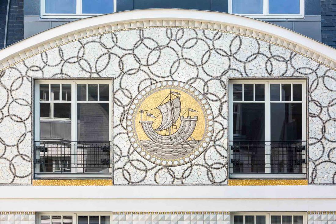 L’Art nouveau est la clé de voûte de ce bâtiment emblématique du quartier