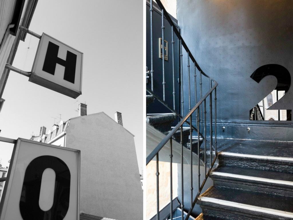 ho comme hôtel, hostel, home, hospitalité ou house. 36 comme le numéro de la rue Montesquieu où il a ouvert ses portes