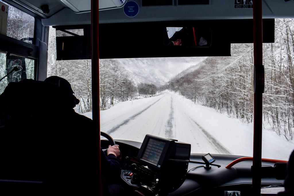 Norway in a nutshell étape 2 : à Voss, on embarque à bord d’un bus en direction de Gudvangen