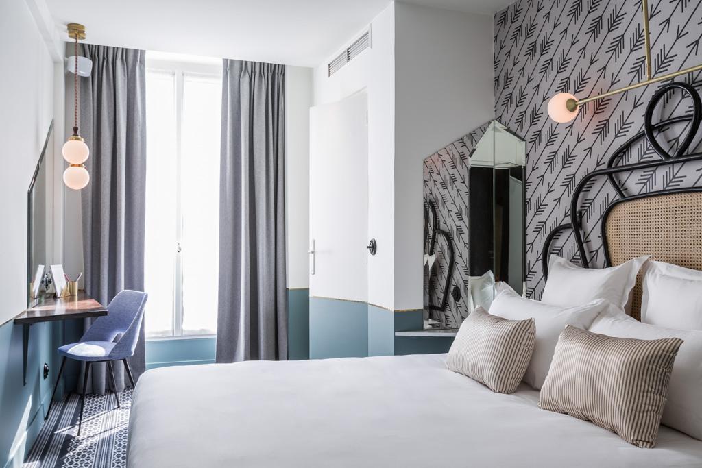 Dans les chambres, on retrouve le style caractéristique de la designer Dorothée Meilichzon...