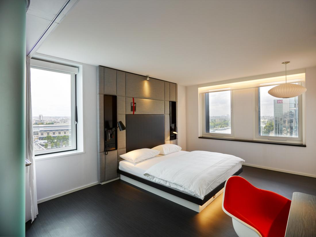 Contrairement à beaucouo d’hôtels, citizenM ne possède pas différents types de chambres