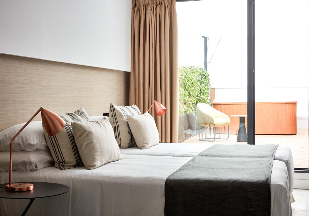 Les chambres Deluxe disposent d’un patio privatif de 20 mètres carrés !