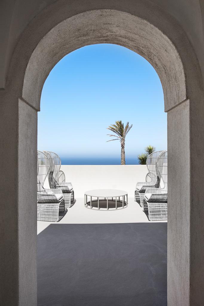 Partout, l’hôtel offre des perspectives léchées, en phase avec le positionnement glamour de l’hôtel et de l’île