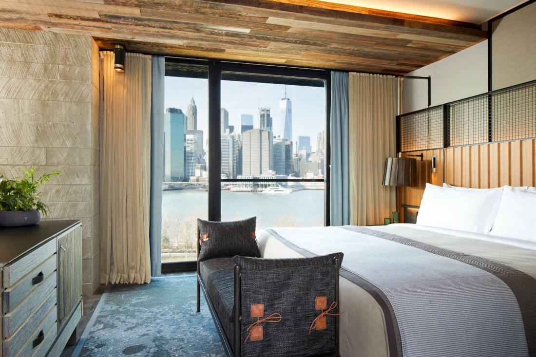 Les vues la skyline de Downtown Manhattan sont l’un des points forts de l’hôtel