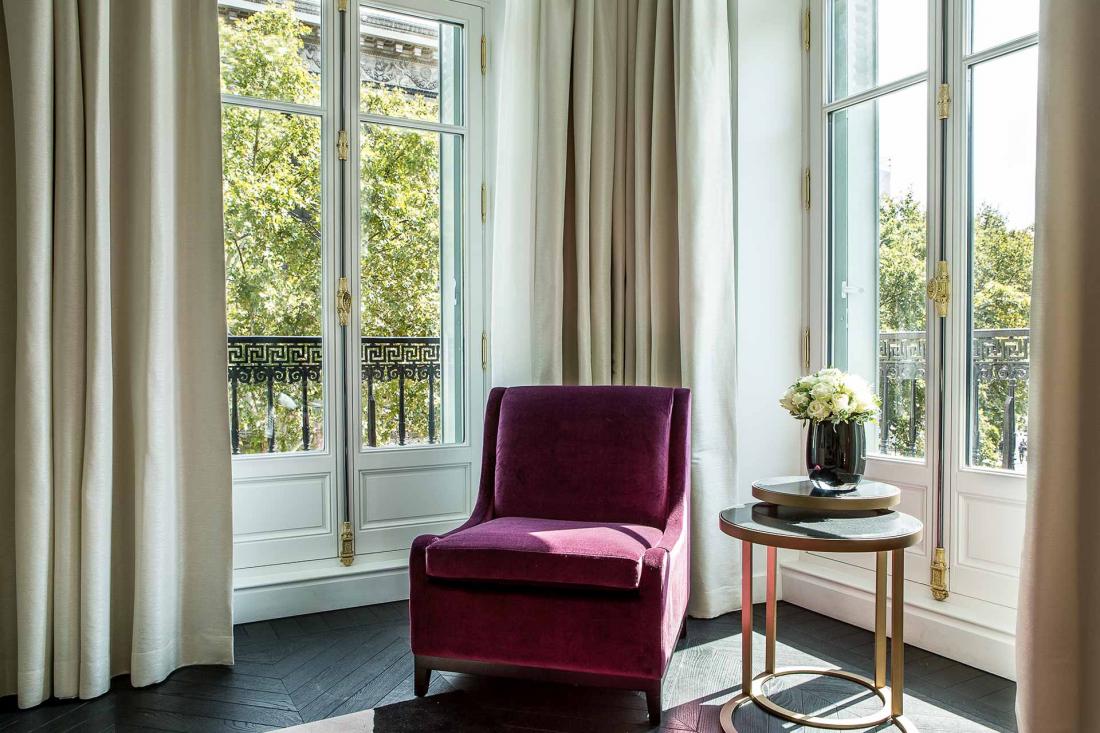 Au coin de la place de la Madeleine et du boulevard Malesherbes, les plus belles suites de l’hôtel