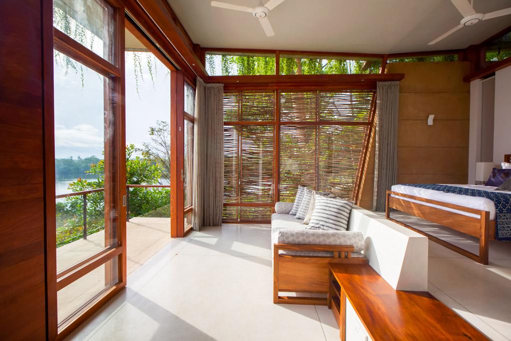 Les suites offrent toutes des vues panoramiques sur le lac