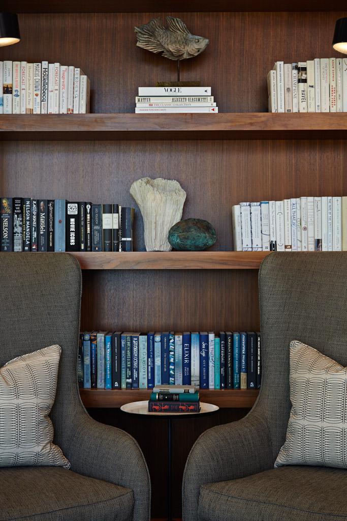 The Island House dispose également d’une bibliothèque partagée pour tous ses hôtes