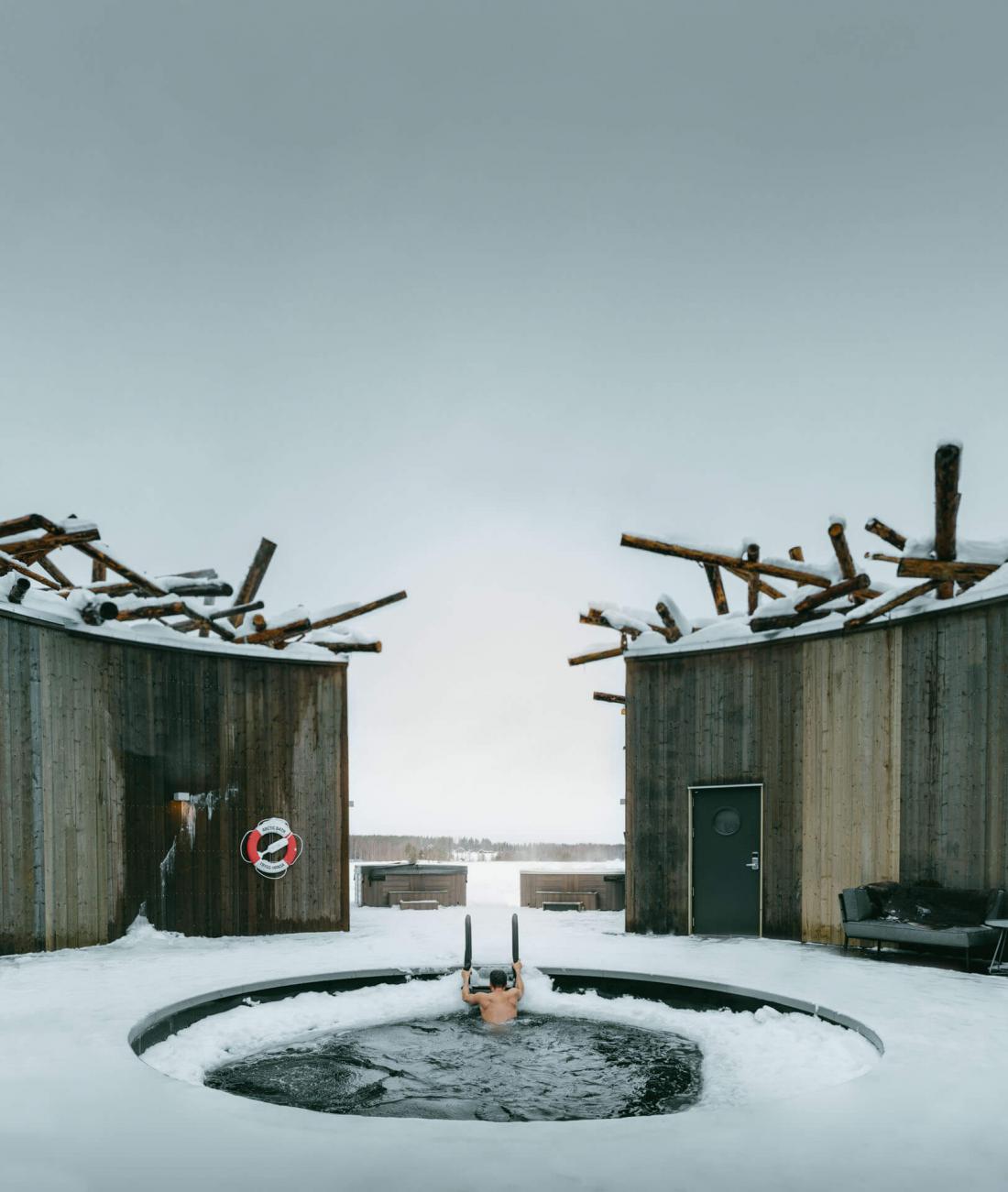 L’hiver, s’immerger dans la rivière prend une toute autre tournure