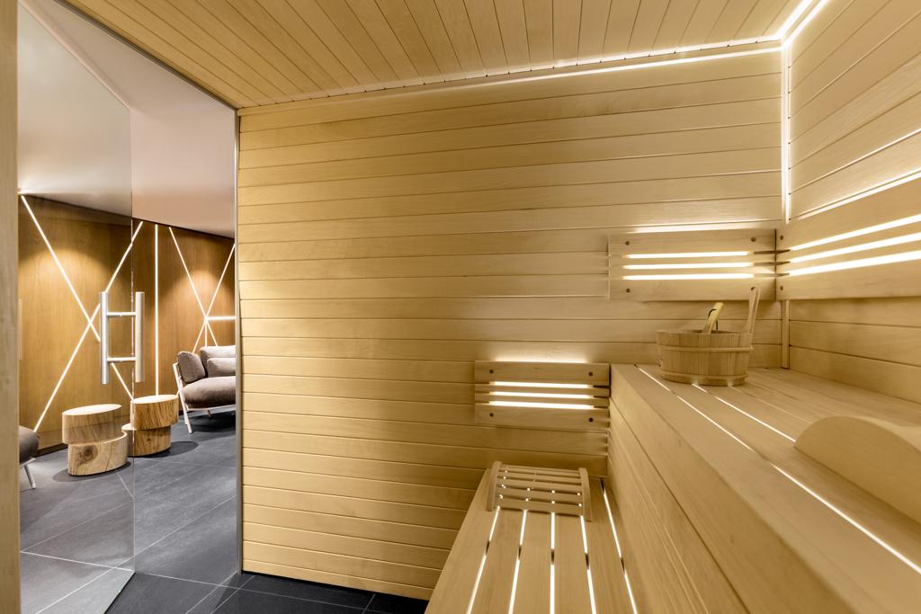 ... avec sauna, idéal pour l’après-ski