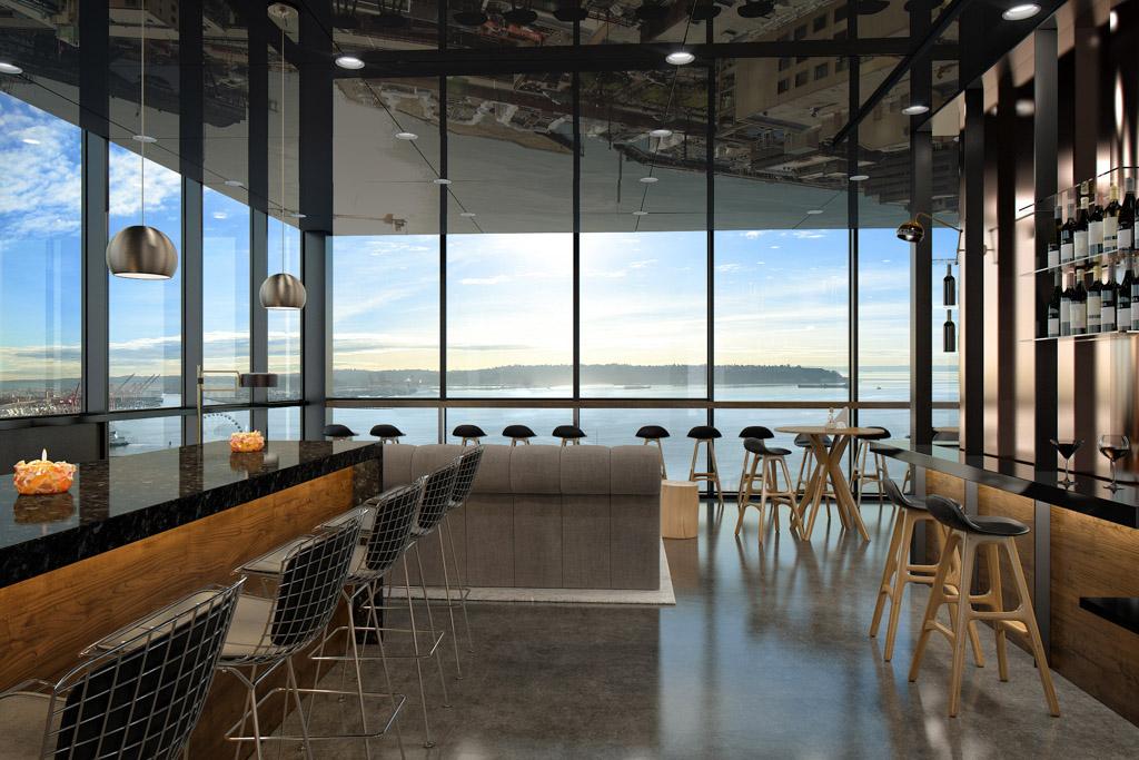 The Nest, le bar-lounge de l’hôtel, a le potentiel pour s’imposer comme l’un des lieux les plus tendances de Seattle
