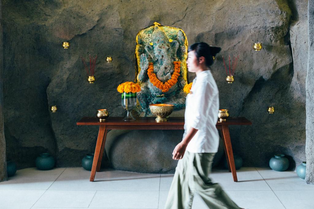 L’atmosphère tranquille des temples balinais, elle n’est jamais bien loin