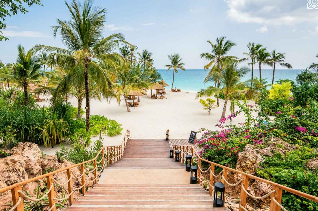 La majorité des bungalows, suites et villas possèdent des vues imprenables sur la mer.