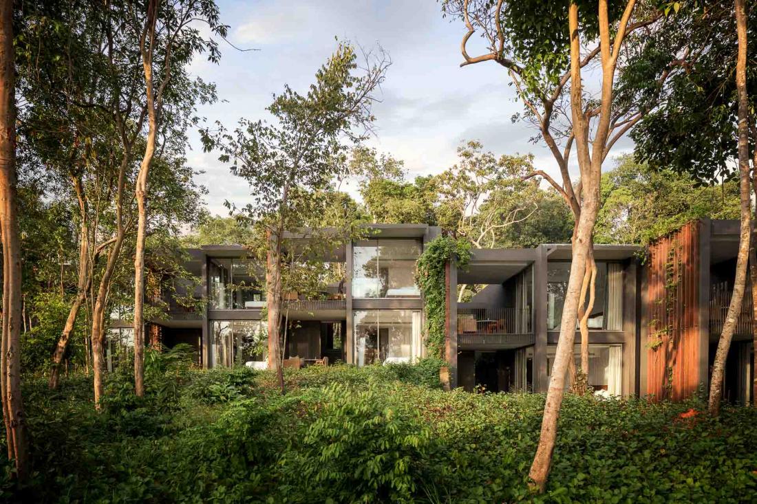 Les Gardens Pavillions s’inscrivent parfaitement dans leur environnement.
