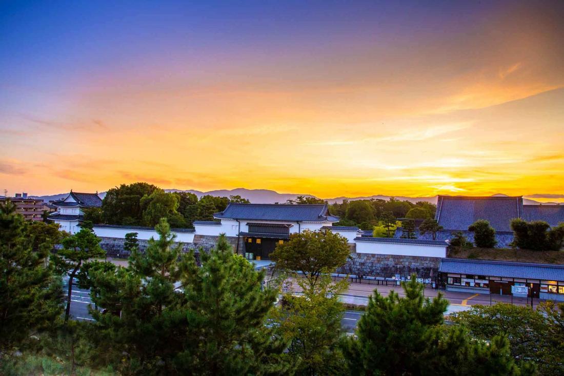 La vue sur Kyoto depuis l’une des chambres