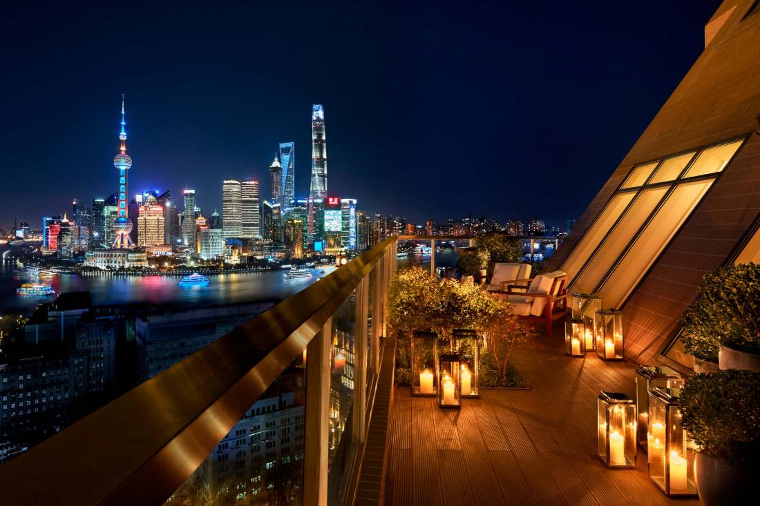 Vue imprenable depuis la Terrace Suite.