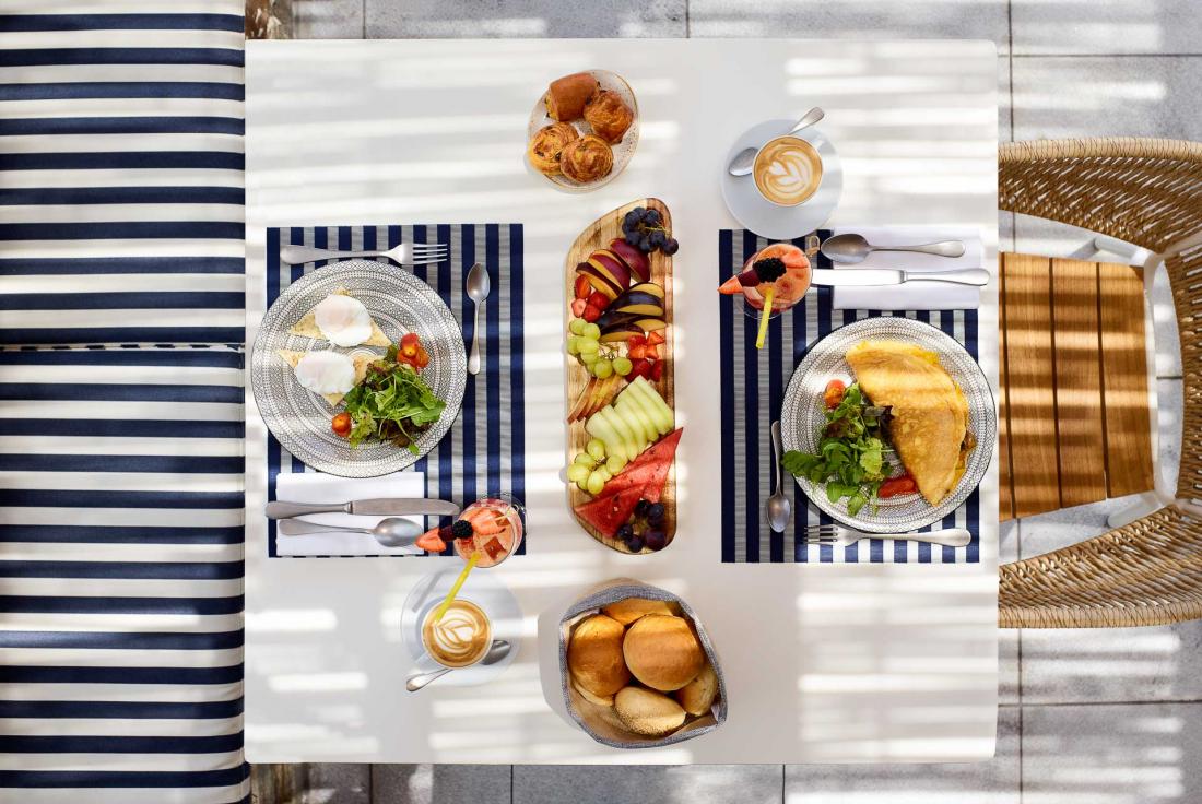 Un petit déjeuner servi à Gaia