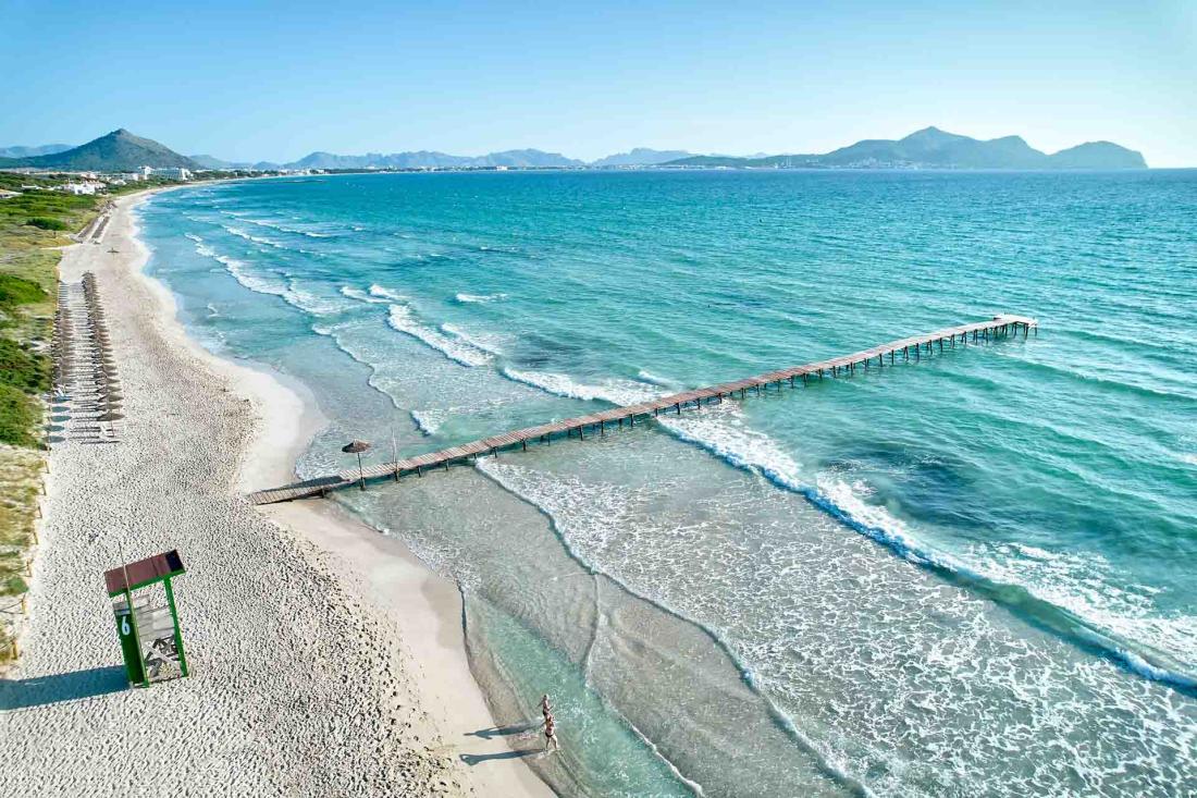 La vue sur la plage de Muro est à couper le souffle