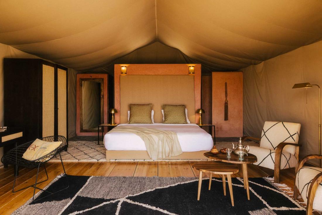 Les tentes sont inspirées de l’architecture bédouine
