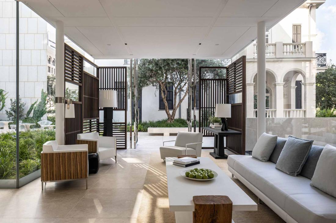 Located along Rothschild Boulevard, the hotel bears witness to Tel Aviv's architectural heritage