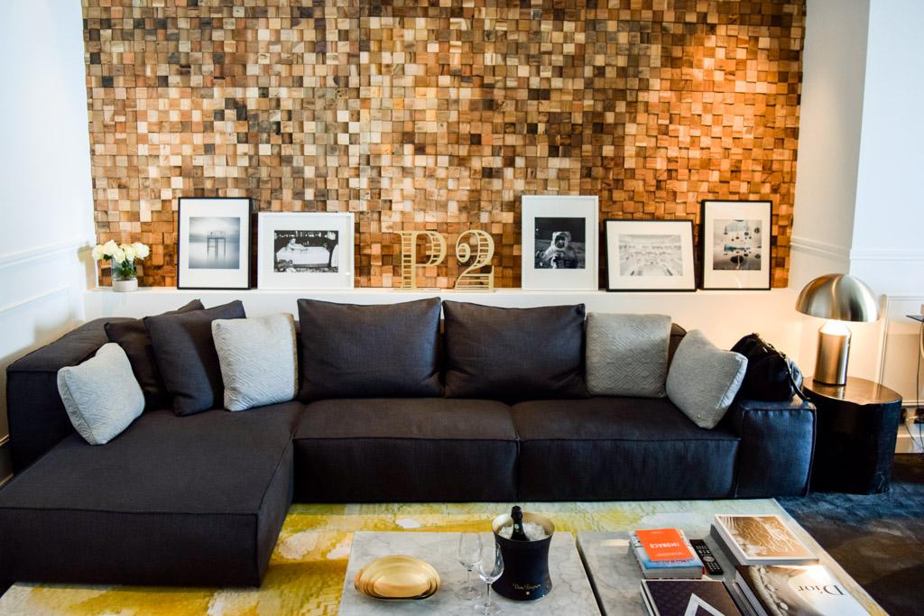 La prestigieuse maison de champagne a entièrement revu la décoration de la suite pour y apporter sa touche chic et contemporaine