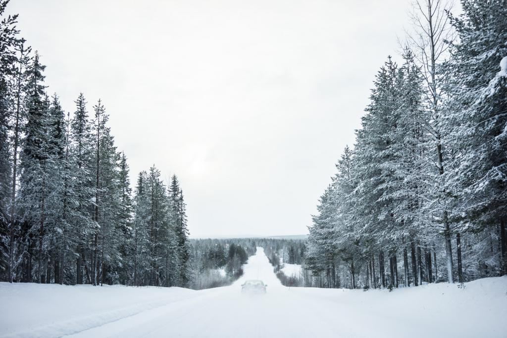 Sur la route.