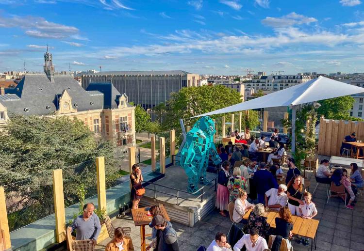 On monte sur La Canopée, le rooftop du Beffroi de Montrouge