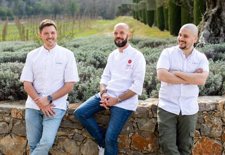 Philippe Colinet, Louis Rameau et Éric Raynal, un dîner à 6 mains à Saint-Tropez