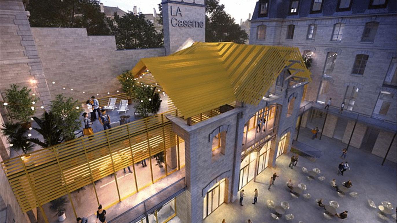 Le rooftop de la caserne de Château Landon © Mairie de Paris