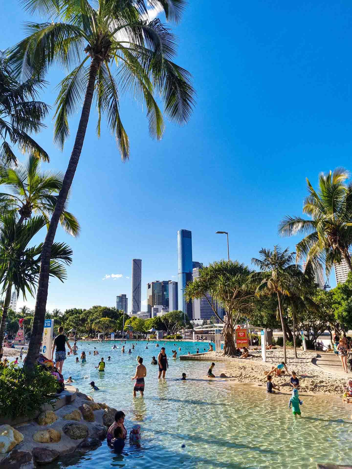 Que faire à Brisbane ? Se baigner à Southbank Park ©romain-terpreau