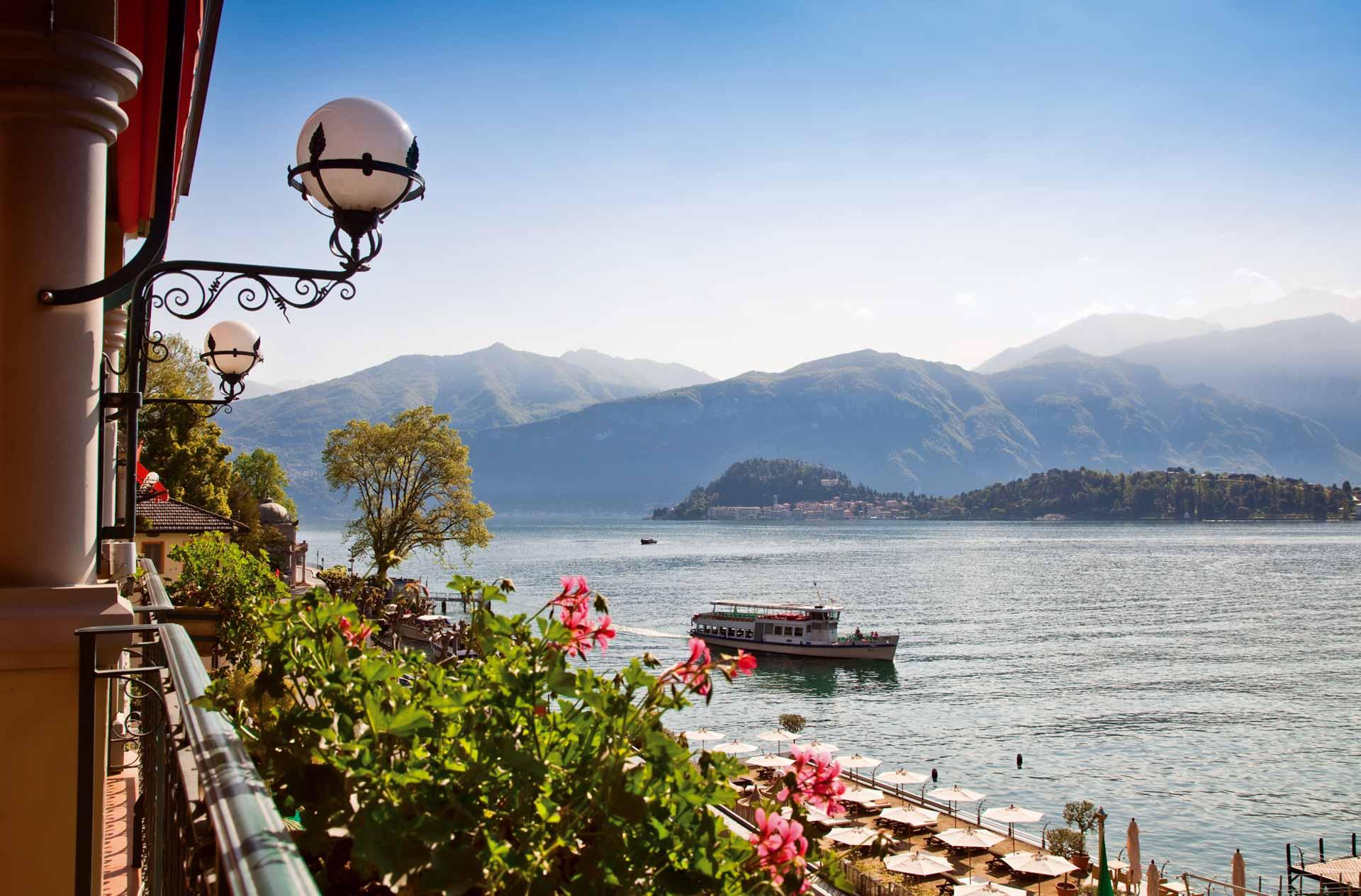 Vue sur le lac de Côme depuis le Grand Hotel Tremezzo © DR