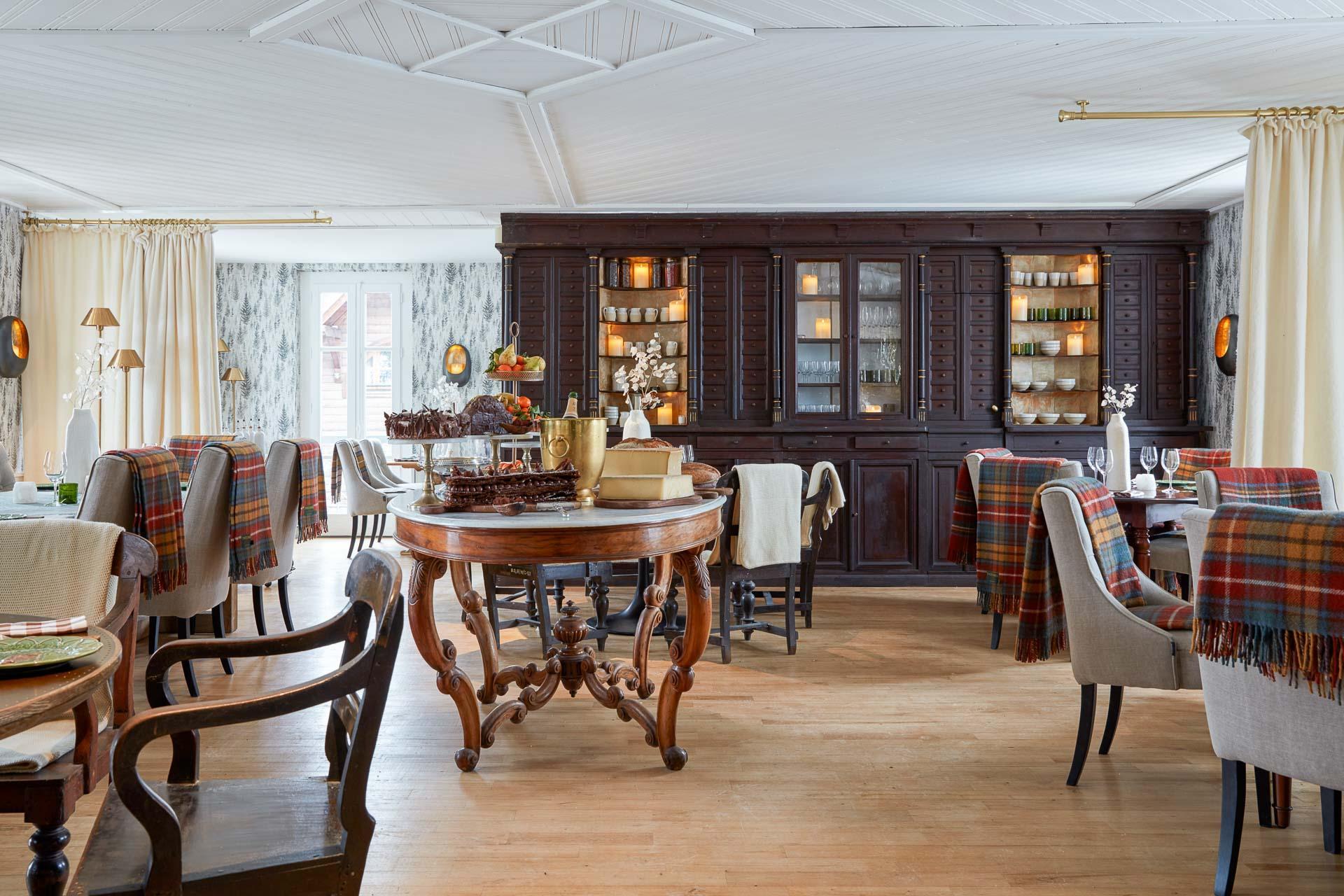 Le restaurant à Megève © Gaëlle le Boulicaut 