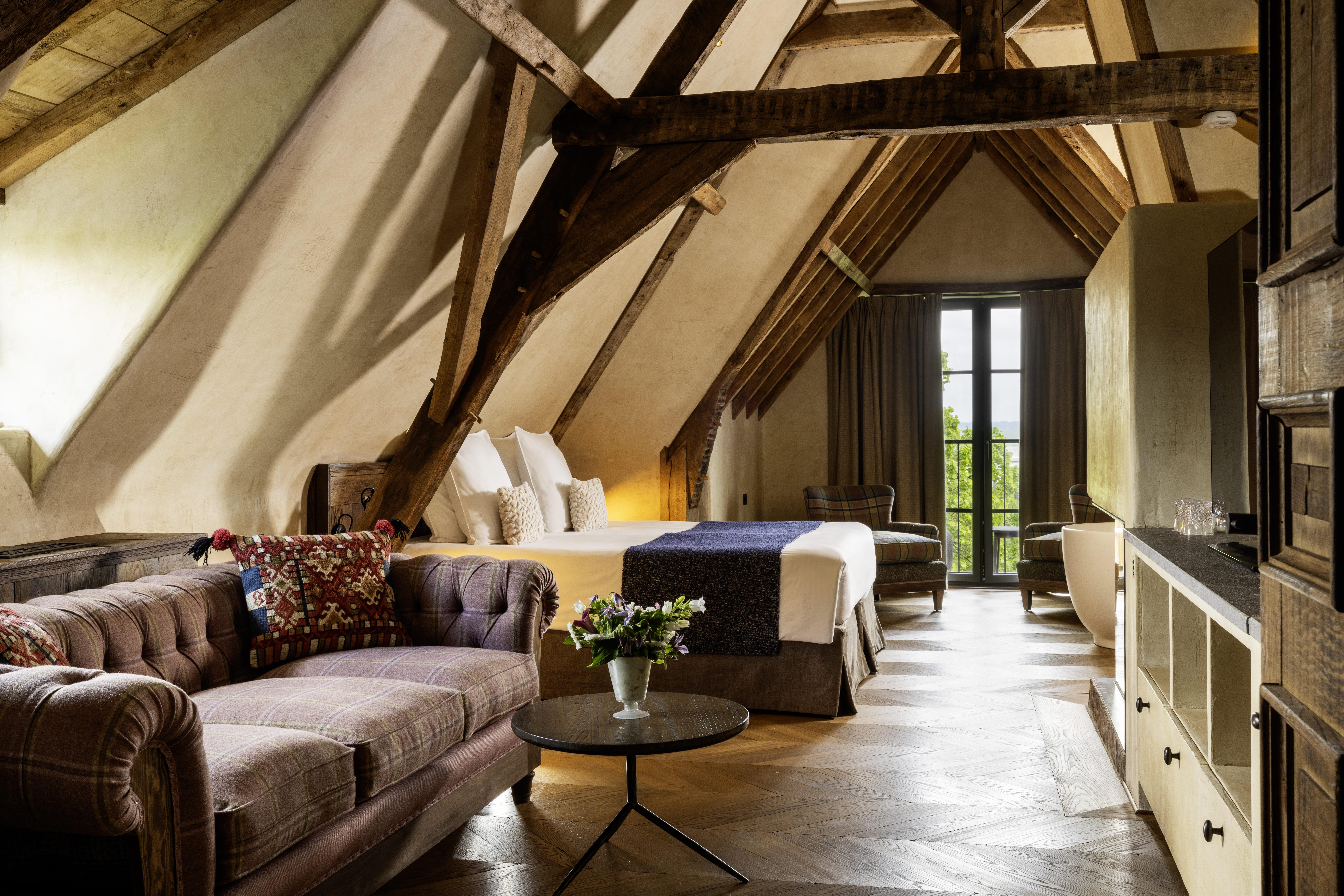Une chambre de l’hôtel © La Ferme Saint Siméon