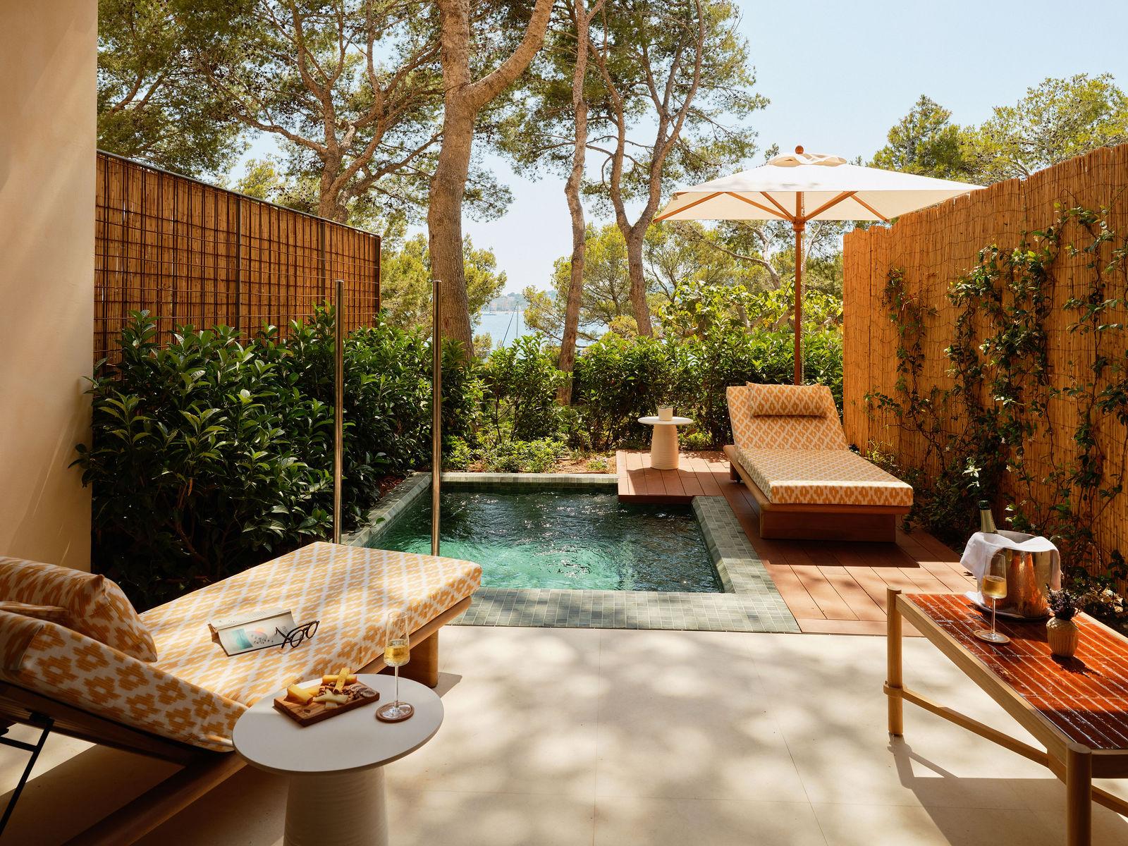 La chambre Deluxe Garden avec piscine © Mandarin Oriental Punta Negra