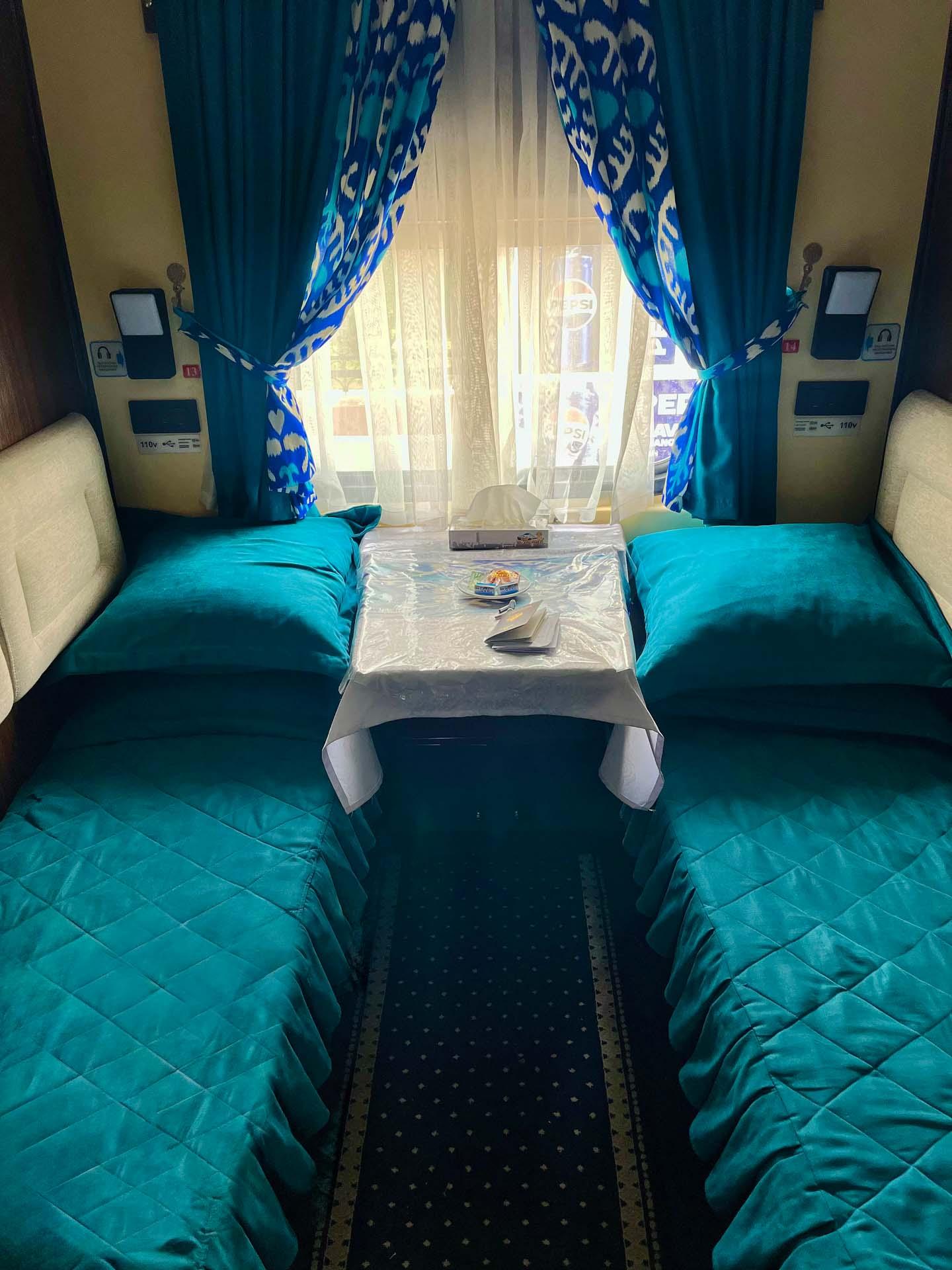 Une cabine de train © Maryline Goustiaux