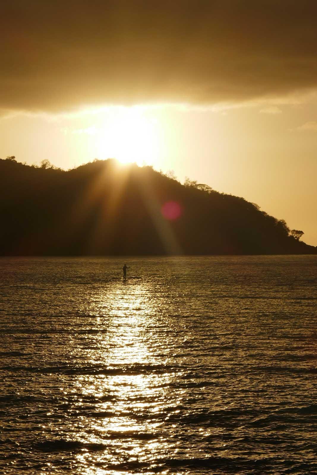 Paddle au coucher du soleil © PG