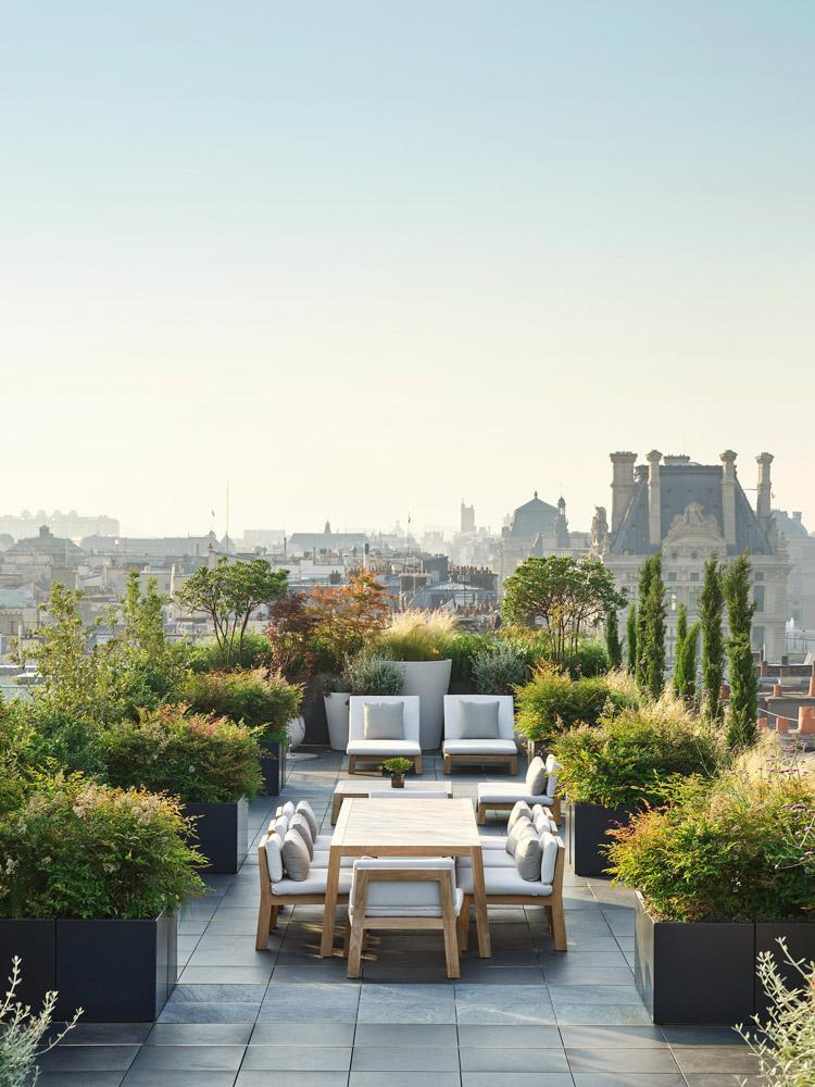 La terrasse de la Suite Belle Étoile © Le Meurice