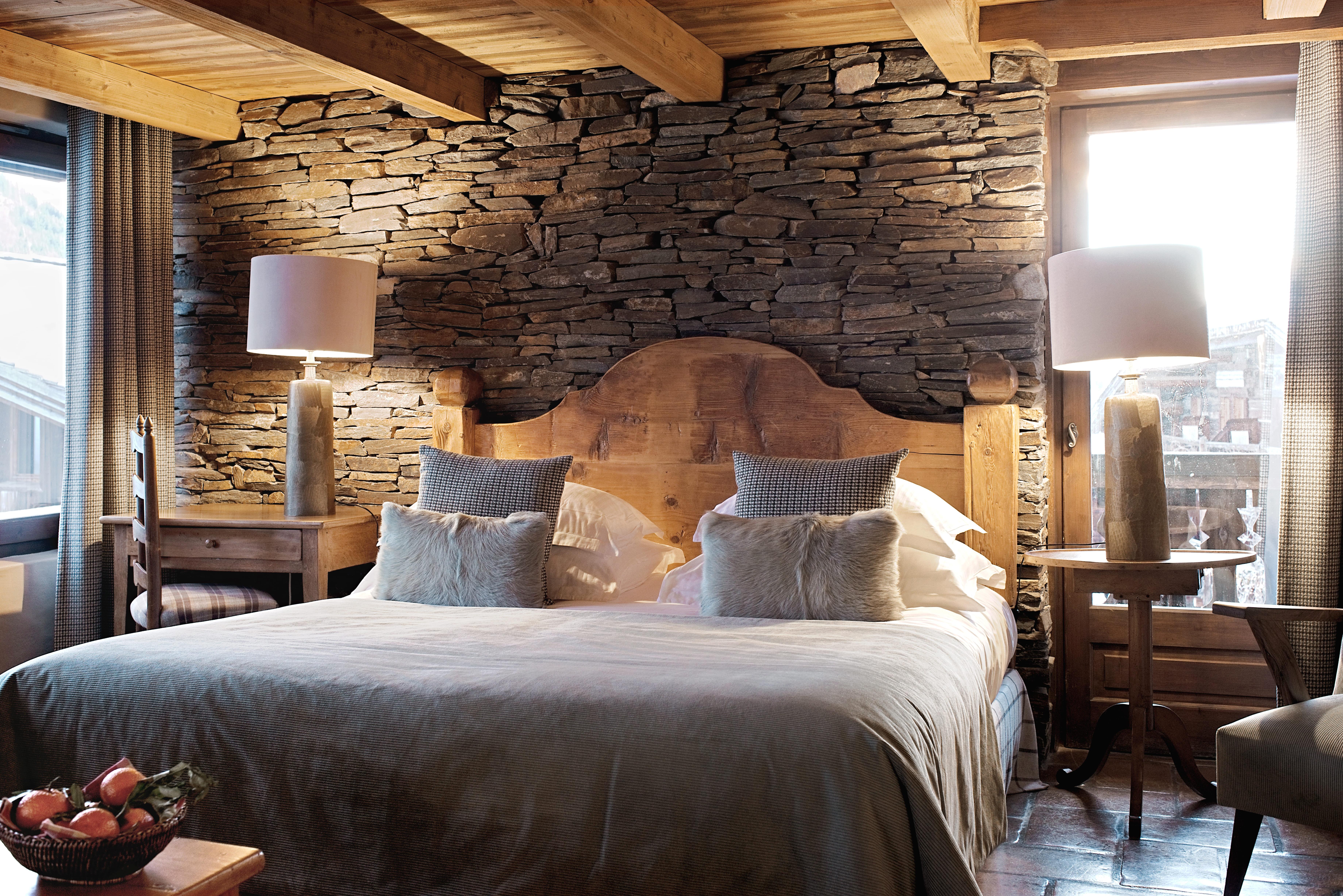 Une chambre dans le Chalet du Skieur © David Andre 