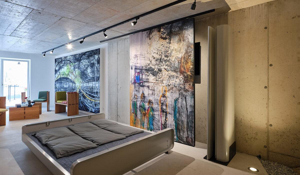 Dormir dans le loft dans la roche de l’hôtel © Haus Fünf 