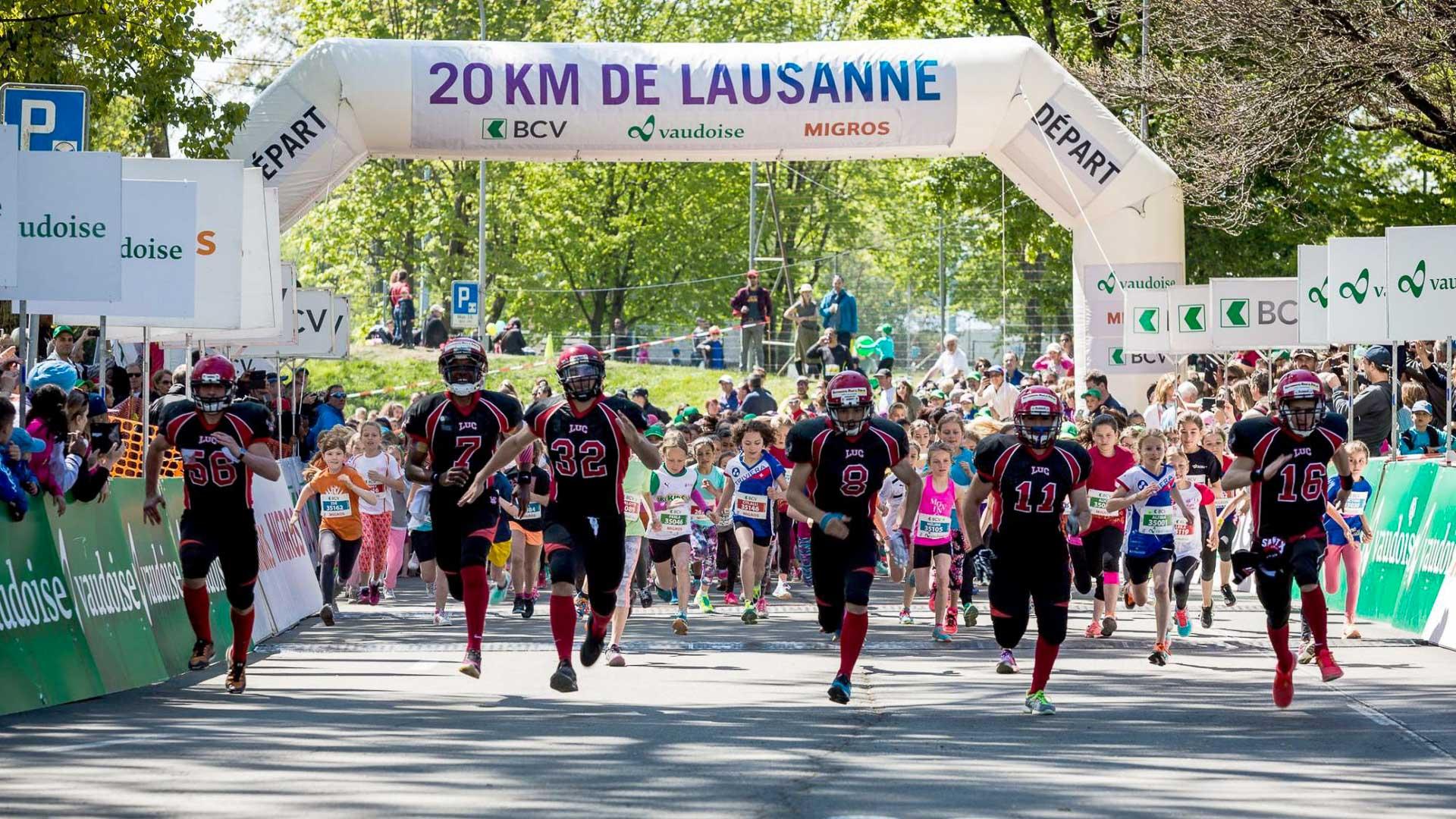 Les 20KM de Lausanne, une course qui rassemble des dizaines de milliers de coureurs © Florian Aeby