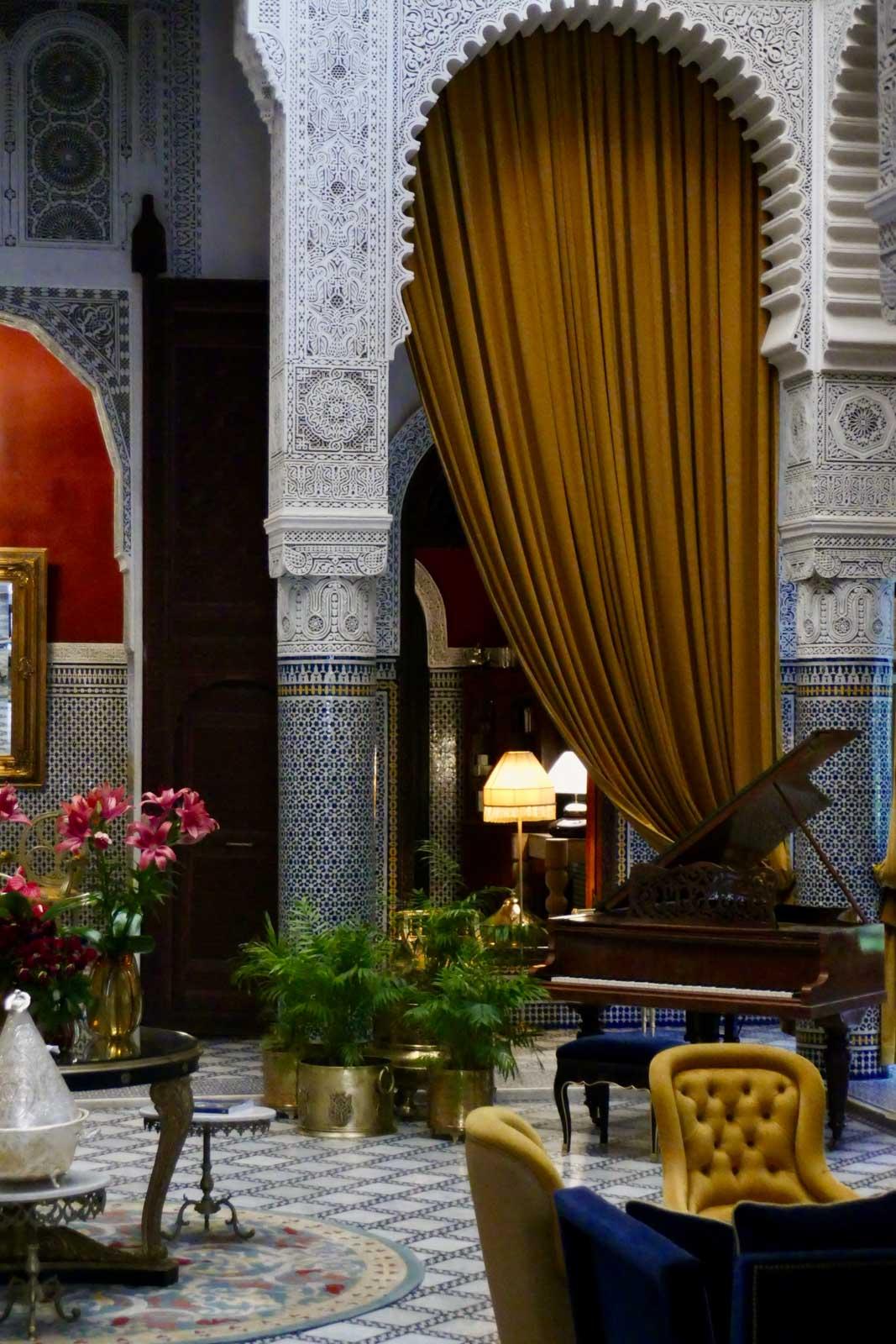 Le Riad Fès et son piano Pleyel © Pierre Gunther