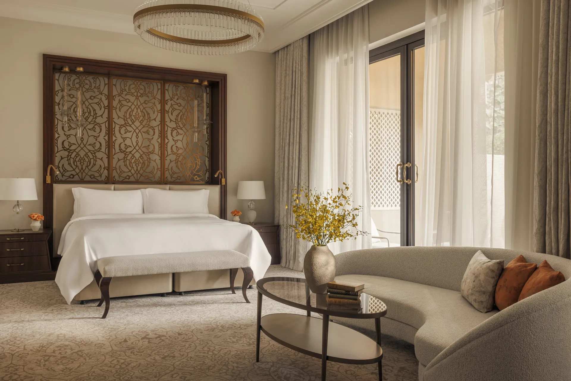 La chambre d’une villa vue mer proposée par One & Only © ooresorts