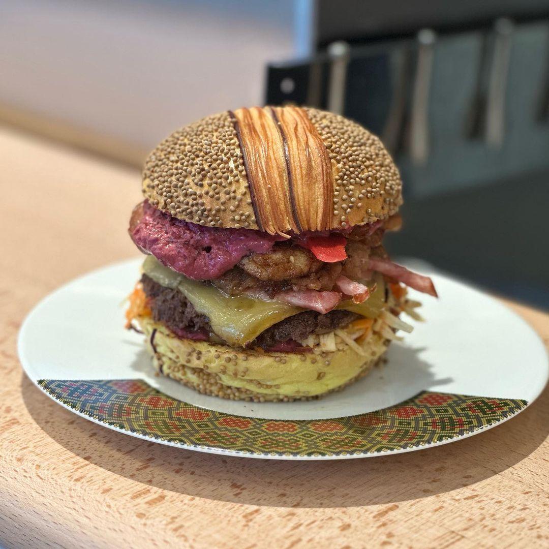 Le burger à la patate douce © Foodies IG